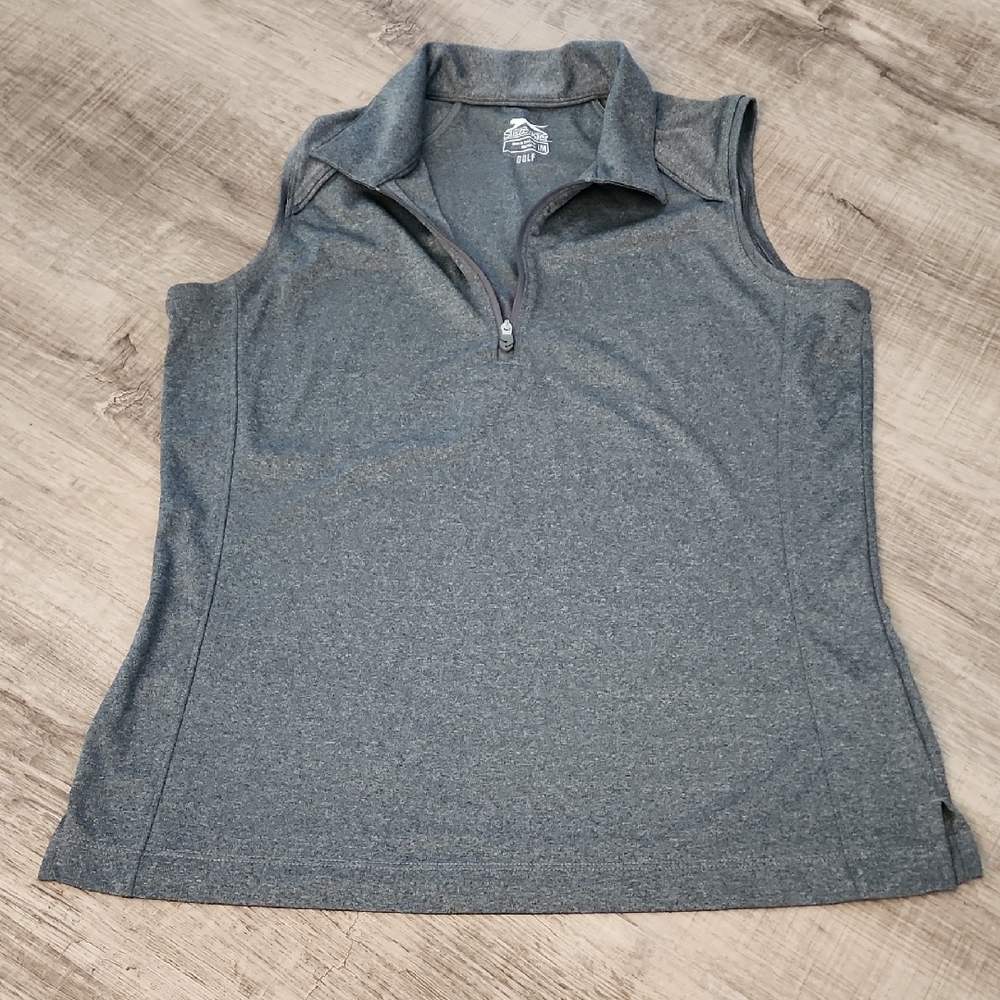 Slazenger Gray Polo Tank Top